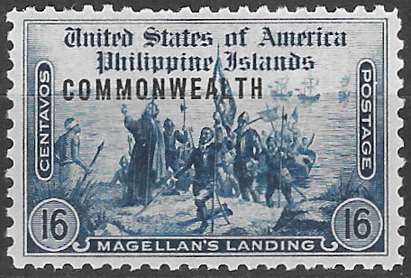 Philippine Commemorative Stamp from 1938 - Commonwealth Overprints