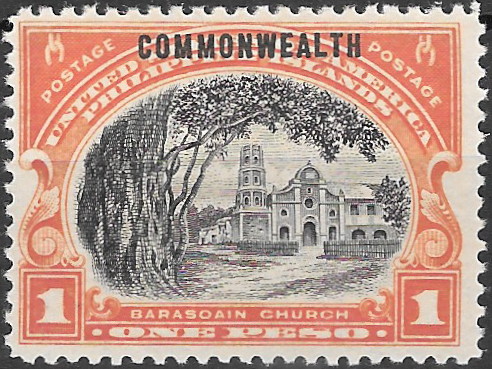 Philippine Commemorative Stamp from 1938 - Commonwealth Overprints