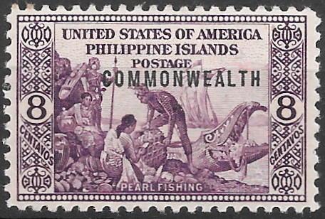 Philippine Definitive Stamp from 1939 - 1938-40 overprints