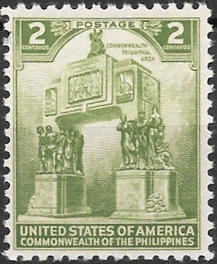 Philippine Commemorative Stamp from 1939 - 4th Anniversary of National Independence