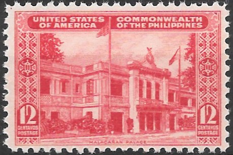 Philippine Commemorative Stamp from 1939 - 4th Anniversary of National Independence