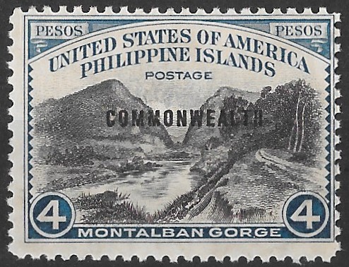 Philippine Commemorative Stamp from 1940 - Commonwealth Overprints