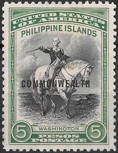 Philippine Commemorative Stamp from 1940 - Commonwealth Overprints