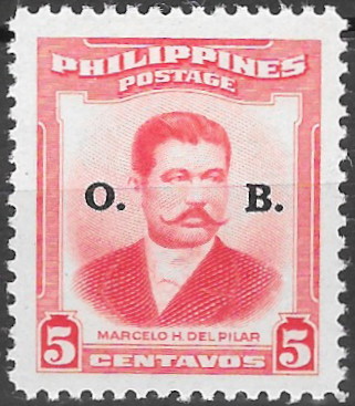Philippine Official Stamp from 1952 - Famous Filipinos (1952-1960)