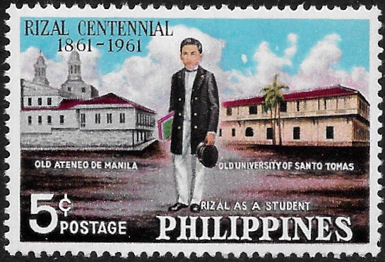 Philippine Commemorative Stamp from 1961 - José Rizal (1861-1896)