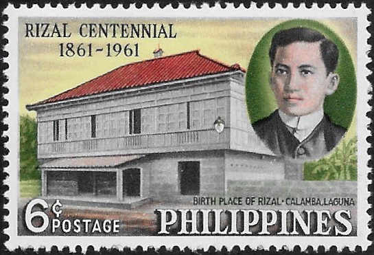 Philippine Commemorative Stamp from 1961 - José Rizal (1861-1896)