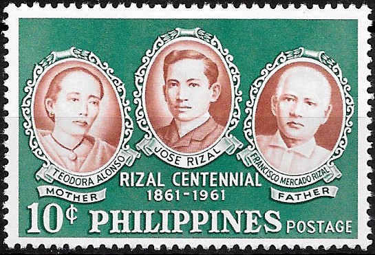 Philippine Commemorative Stamp from 1961 - José Rizal (1861-1896)