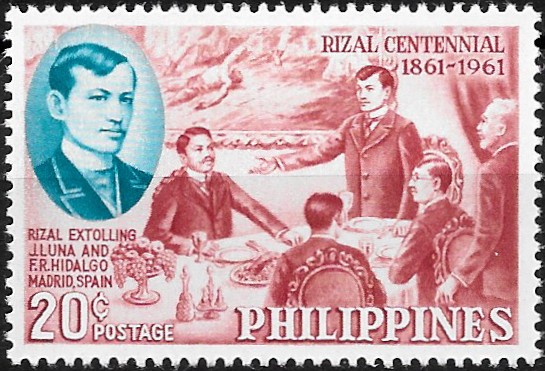 Philippine Commemorative Stamp from 1961 - José Rizal (1861-1896)