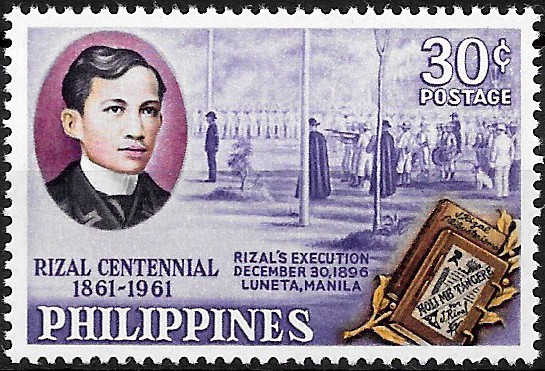 Philippine Commemorative Stamp from 1961 - José Rizal (1861-1896)