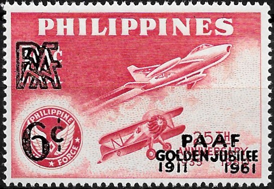 Philippine Commemorative Stamp from 1961 - 50th Anniversary PAAF (Philippine Amateur Athletic Federation)
