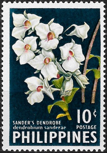 Philippine Commemorative Stamp from 1962 - Orchids