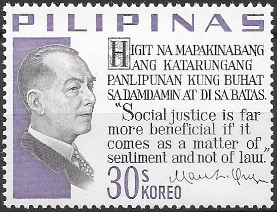 Philippine Commemorative Stamp from 1967 - Presidential Sayings