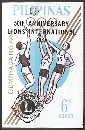 Philippine Commemorative Stamp from 1967 - Lions International, 50th Anniversary
