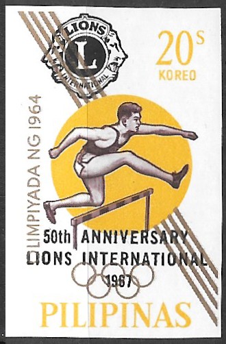 Philippine Commemorative Stamp from 1967 - Lions International, 50th Anniversary