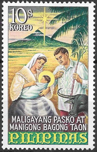 Philippine Commemorative Stamp from 1967 - Christmas 1967