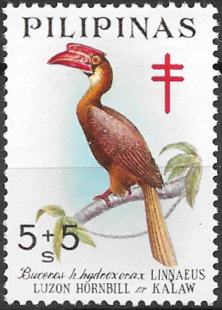 Philippine Postal Tax Stamp from 1967 - Fight against tuberculosis – Native Birds