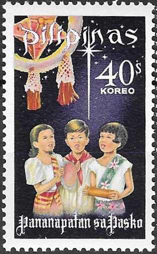 Philippine Commemorative Stamp from 1968 - Christmas 1968