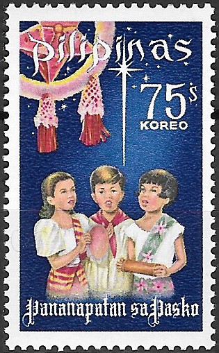 Philippine Commemorative Stamp from 1968 - Christmas 1968