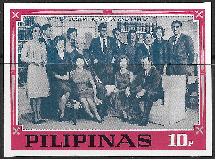 Philippine Air Mail Stamp from 1968 - Mosden Series of Unissued Kennedy Stamps (NEVER ISSUED)