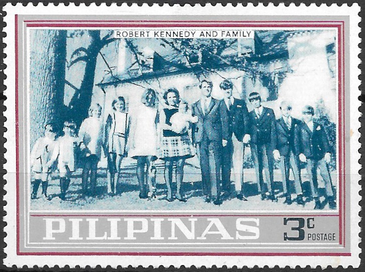 Philippine Commemorative Stamp from 1968 - Mosden Series of Unissued Kennedy Stamps (NEVER ISSUED)