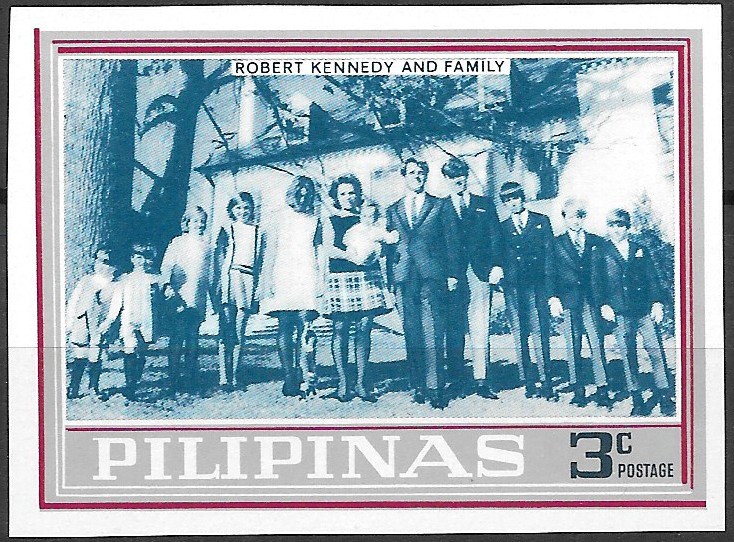 Philippine Commemorative Stamp from 1968 - Mosden Series of Unissued Kennedy Stamps (NEVER ISSUED)