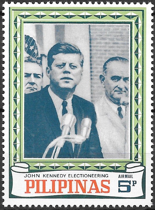 Philippine Air Mail Stamp from 1968 - Mosden Series of Unissued Kennedy Stamps (NEVER ISSUED)