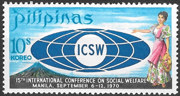 Philippine Commemorative Stamp from 1970 - International Conference on Social Welfare