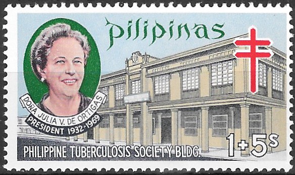 Philippine Postal Tax Stamp from 1970 - Fight against Tuberculosis
