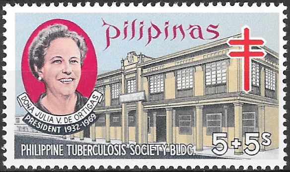 Philippine Postal Tax Stamp from 1970 - Fight against Tuberculosis