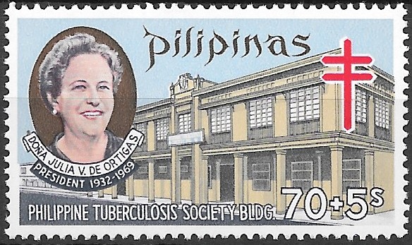 Philippine Postal Tax Stamp from 1970 - Fight against Tuberculosis
