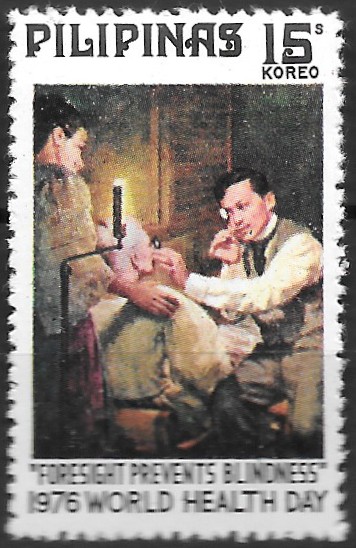 Philippine Commemorative Stamp from 1976 - World Health Day