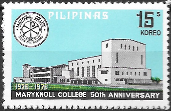 Philippine Commemorative Stamp from 1976 - 50th Anniversary Maryknoll College