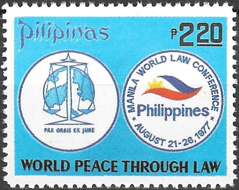 Philippine Commemorative Stamp from 1977 - 8th World Law Conference, Manila