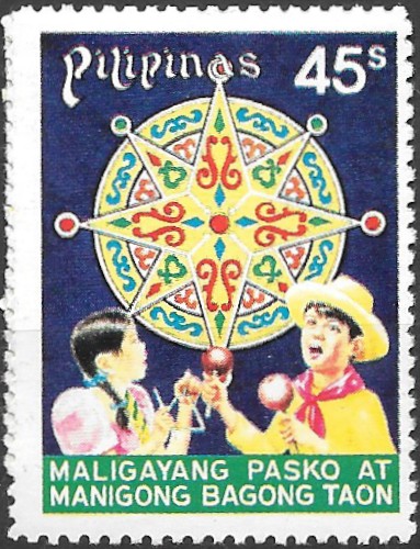 Philippine Commemorative Stamp from 1977 - Christmas 1977