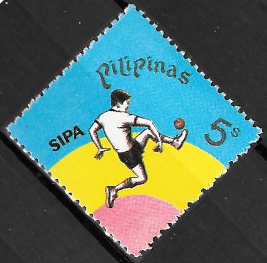 Philippine Commemorative Stamp from 1978 - Sipa ball-game