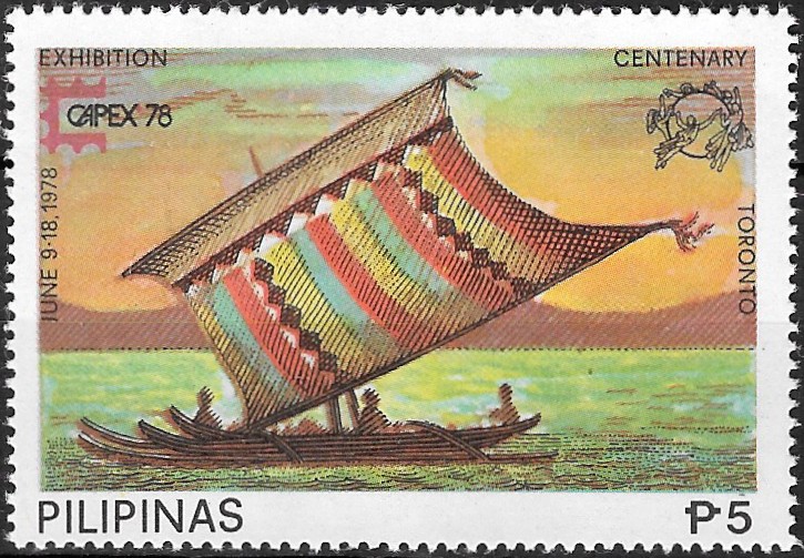 Philippine Commemorative Stamp from 1978 - International Stamp Exhibition CAPEX '78, Toronto