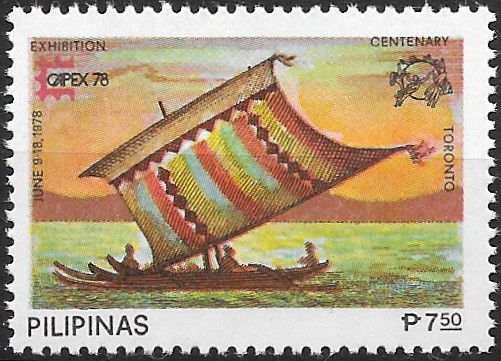 Philippine Commemorative Stamp from 1978 - International Stamp Exhibition CAPEX '78, Toronto