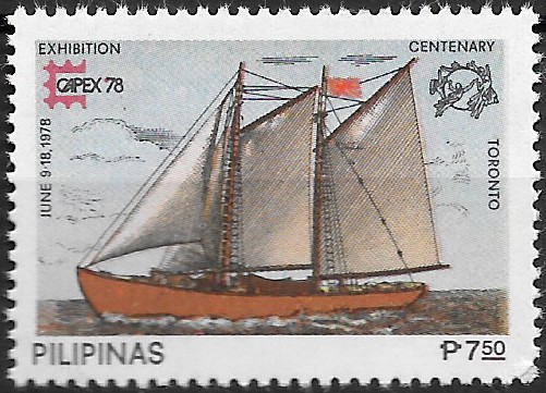 Philippine Commemorative Stamp from 1978 - International Stamp Exhibition CAPEX '78, Toronto