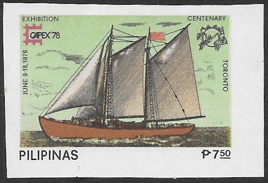 Philippine Commemorative Stamp from 1978 - International Stamp Exhibition CAPEX '78, Toronto