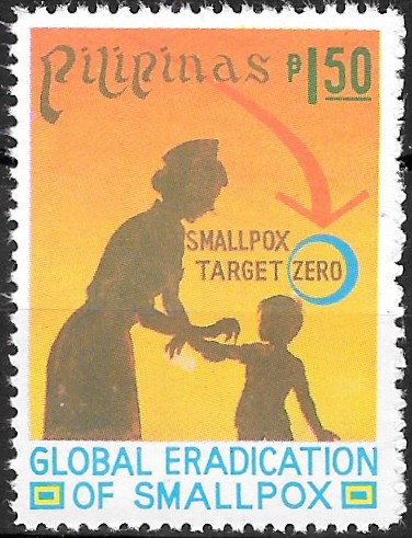 Philippine Commemorative Stamp from 1978 - Eradication of smallpox