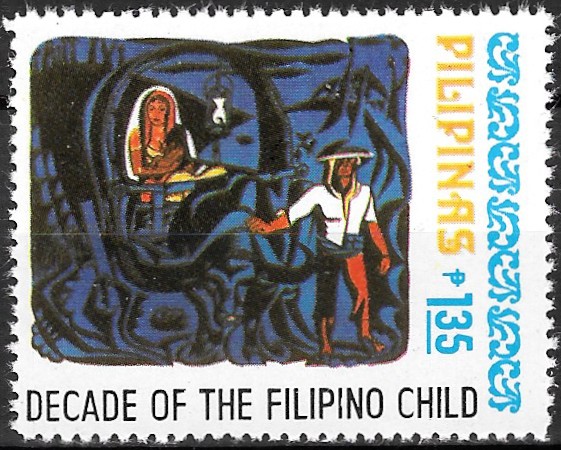 Philippine Commemorative Stamp from 1978 - Decade of Philippine children
