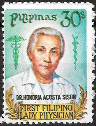 Philippine Commemorative Stamp from 1978 - Dr. Honoraria Acosta Sison