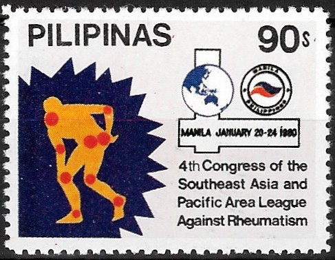 Philippine Commemorative Stamp from 1980 - 4th Congress League Against Rheumatism