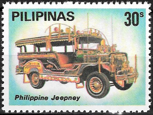 Philippine Commemorative Stamp from 1980 - Philippine Jeepneys