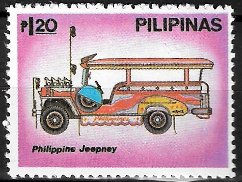 Philippine Commemorative Stamp from 1980 - Philippine Jeepneys
