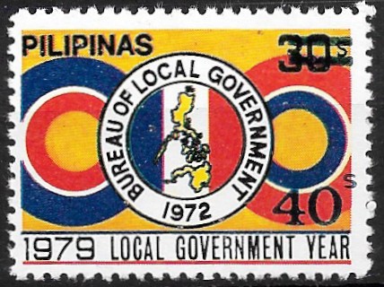 Philippine Commemorative Stamp from 1980 - Surcharges of 1980