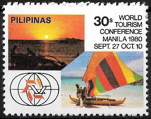 Philippine Commemorative Stamp from 1980 - World Tourism Conference