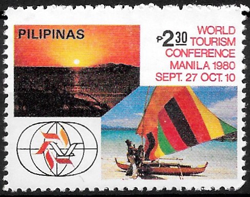 Philippine Commemorative Stamp from 1980 - World Tourism Conference