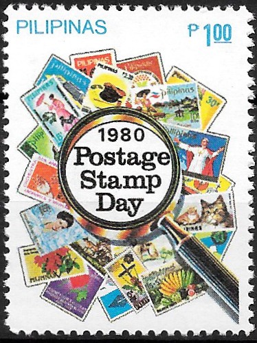 Philippine Commemorative Stamp from 1980 - Postage Stamp Day, 1980