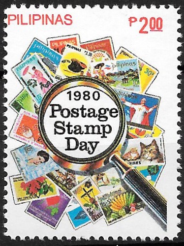 Philippine Commemorative Stamp from 1980 - Postage Stamp Day, 1980